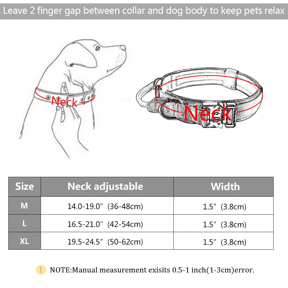 Tactical Adjustable Dog Collar