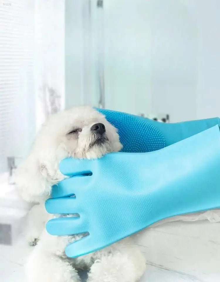 Pet Grooming Cleaning Gloves