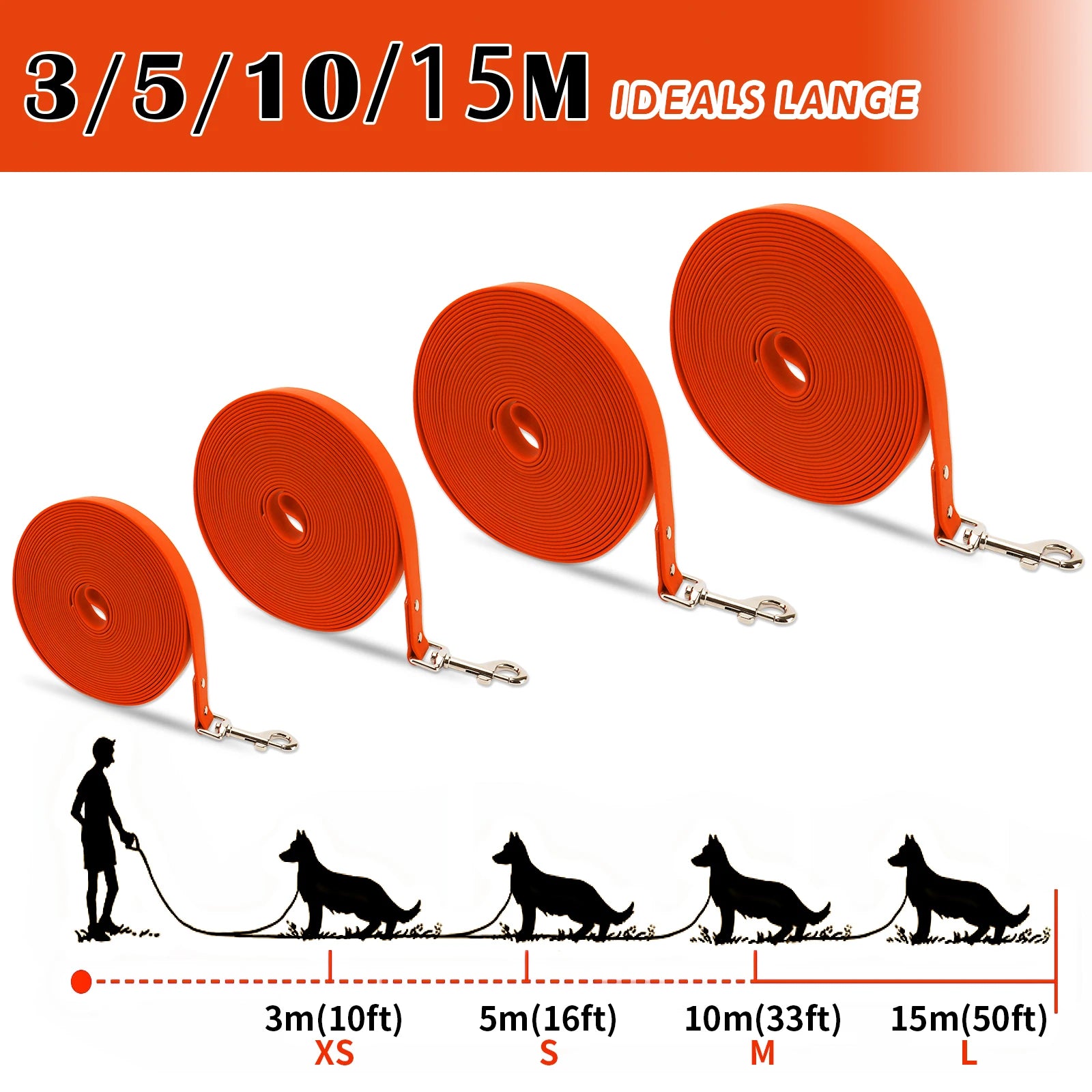 5m10m Waterproof Dog Leash